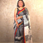 Ojasvi : Pure Silk Abstract Art Saree (Silk Mark) - Oagh India