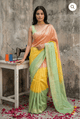 Ombre Dopahar | Metallic Ombre Handloom Tissue Saree - Oagh India