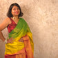 Ombre Dopahar | Metallic Ombre Handloom Tissue Saree - Oagh India