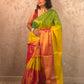 Ombre Dopahar | Metallic Ombre Handloom Tissue Saree - Oagh India