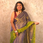 Ombre Raat | Metallic Ombre Handloom Tissue Saree - Oagh India