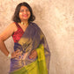 Ombre Raat | Metallic Ombre Handloom Tissue Saree - Oagh India