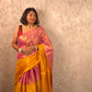 Ombre Subah | Metallic Ombre Handloom Tissue Saree - Oagh India