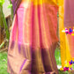 Ombre Sun | Metallic Ombre Handloom Tissue Saree - Oagh India