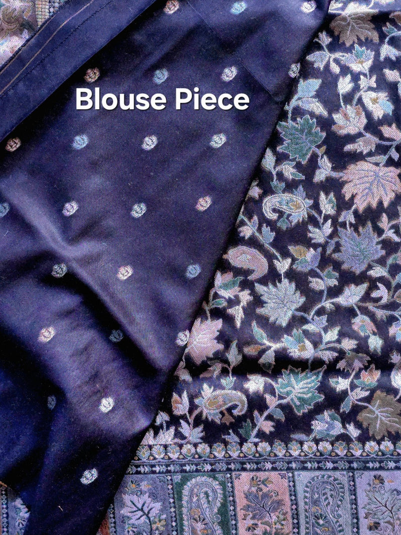 Parajika - Monochrome : Authentic Kashmiri Saree