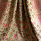 Parajika (Pistachio & Pink): Authentic Kashmiri Saree