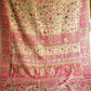 Parajika (Pistachio & Pink): Authentic Kashmiri Saree