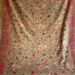 Parajika (Pistachio & Pink): Authentic Kashmiri Saree