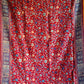 Parijat - Red Monochrome : Authentic Kashmiri Saree - Oagh India