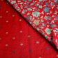 Parijat - Red Monochrome : Authentic Kashmiri Saree - Oagh India