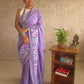 PhoolRani : Soft Cotton flower embroidery saree (Lavender)