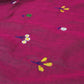 PhoolRani : Soft Cotton flower embroidery saree (Mulberry Magenta)