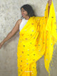 PhoolRani : Soft Cotton flower embroidery saree (Sunflower Yellow)