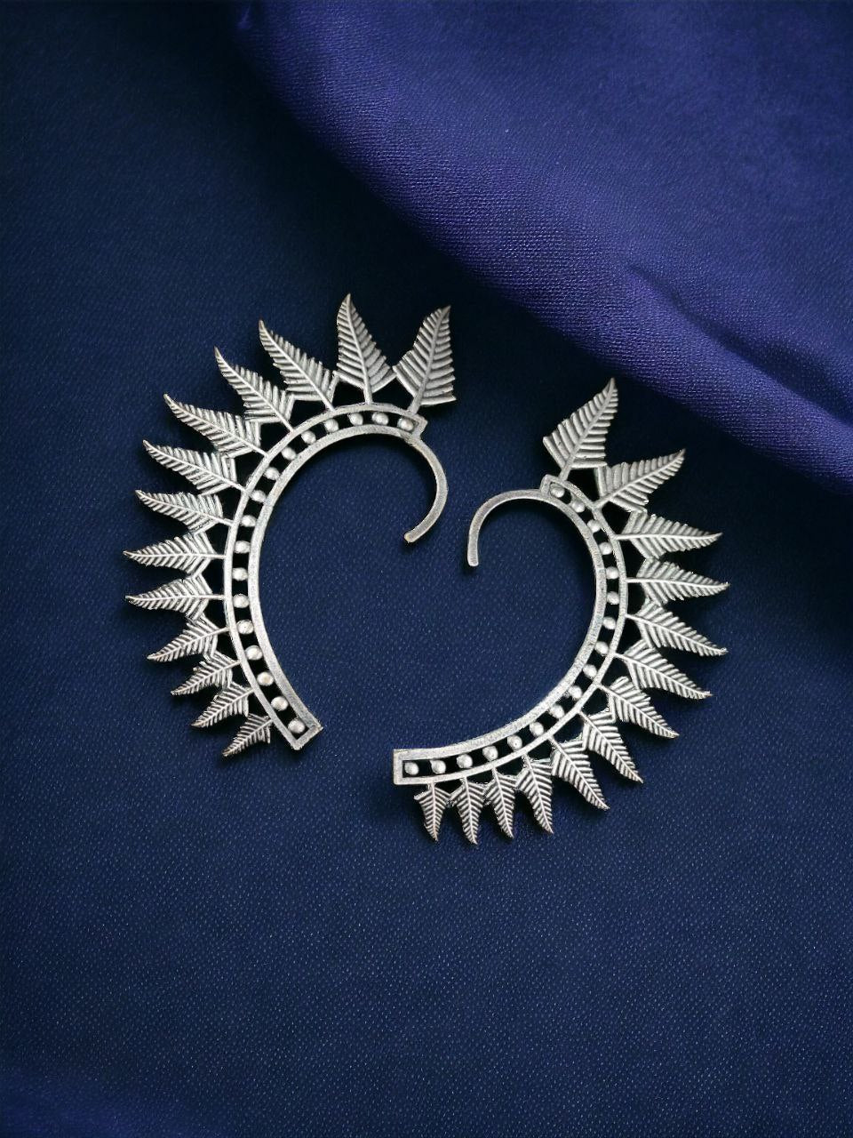 Feather Earcuffs - Oxidised Earcuffs