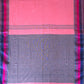 Pink candy : Pure Cotton  Handloom Saree