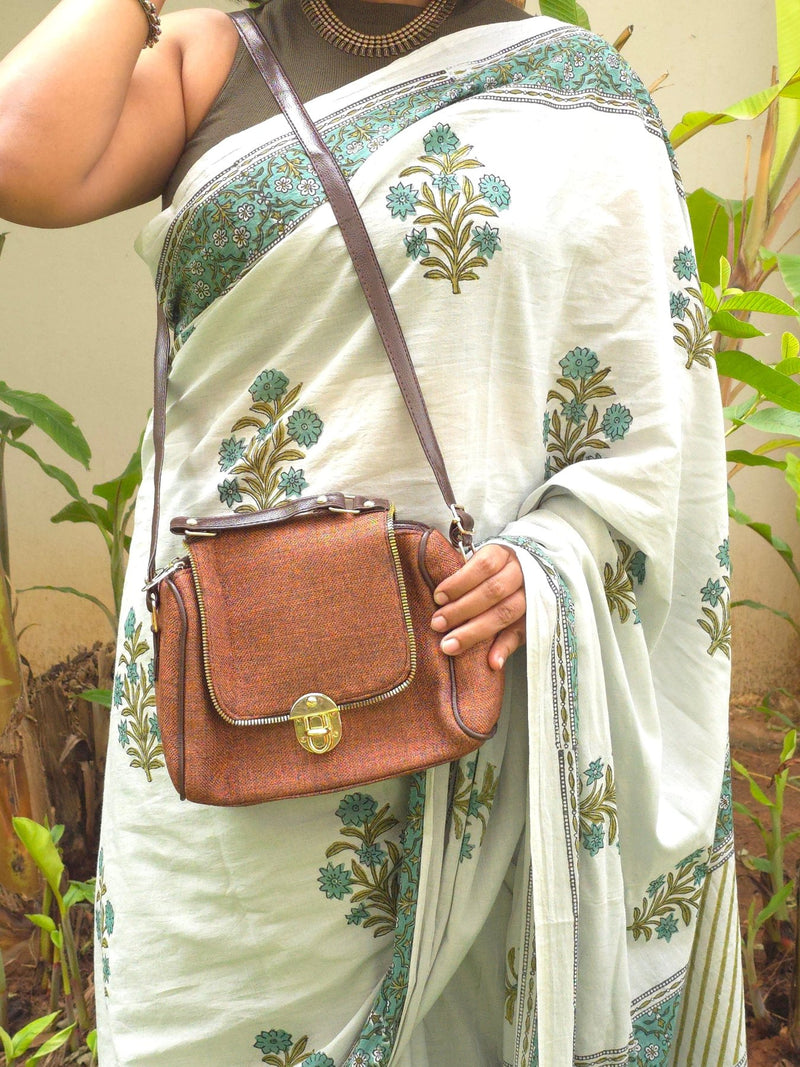 Pista : Bagru Handblocked Pure Cotton Saree