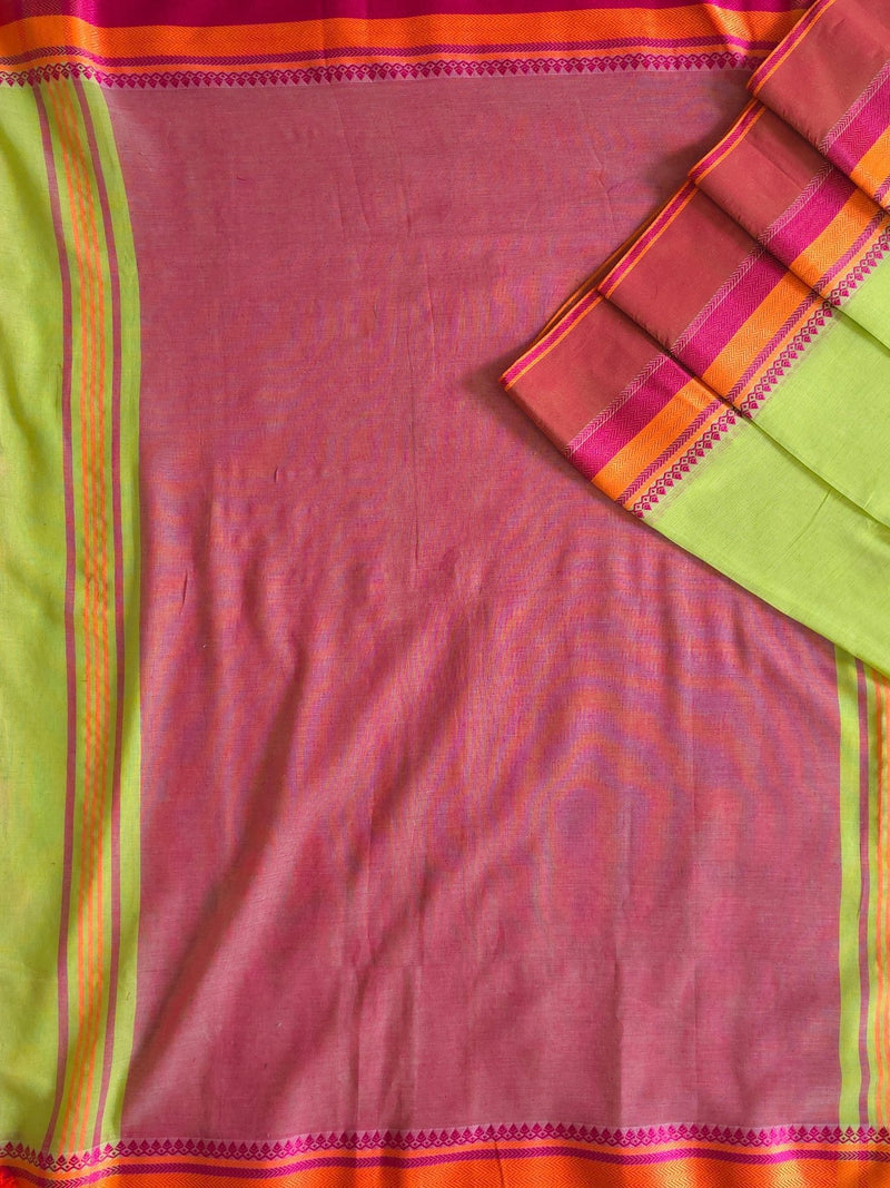 Pista Kulfi : Pure Cotton Handloom Saree
