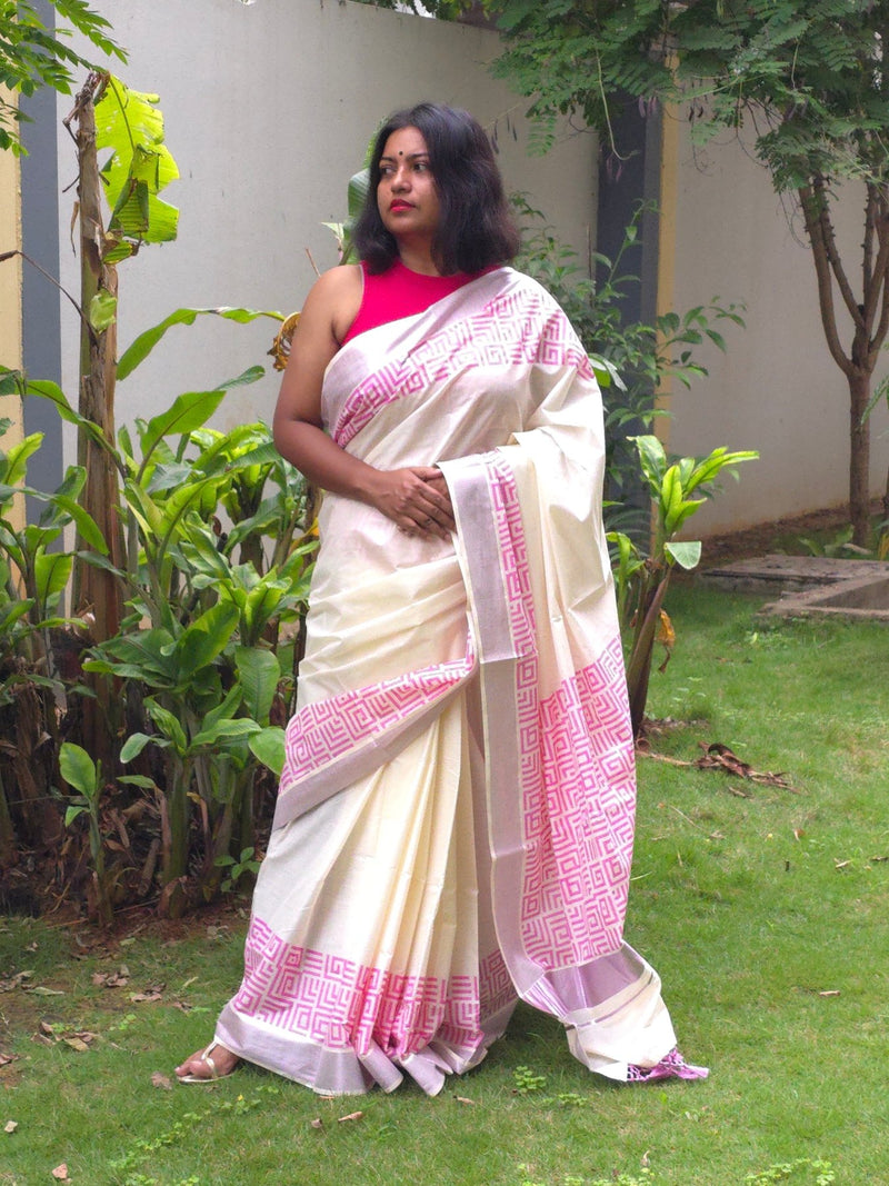 Pranna : Traditional Onam Saree From Kerala