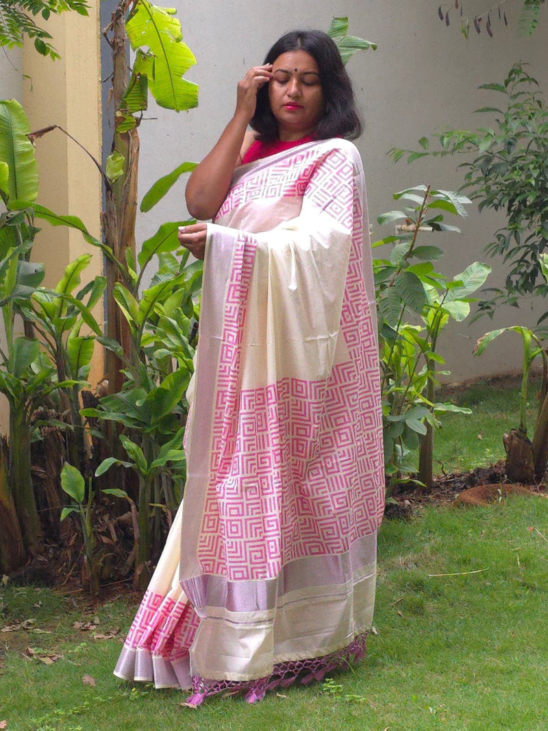 Pranna : Traditional Onam Saree From Kerala