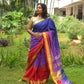 Pravaah - Authentic Bhagalpur Linen Saree - Oagh India