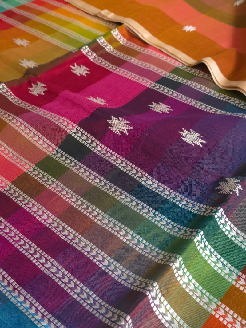 Rangashree - Pure Cotton Rainbow Saree