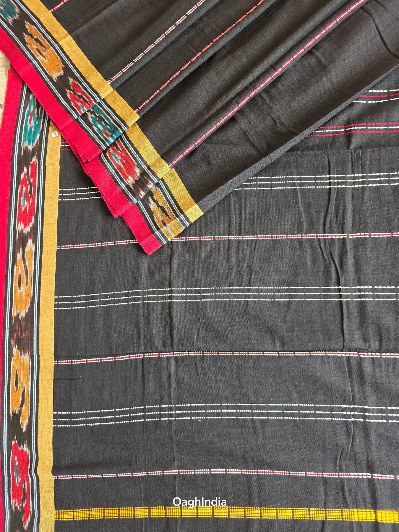 Ratri : Pure Cotton Handloom Saree - Oagh India