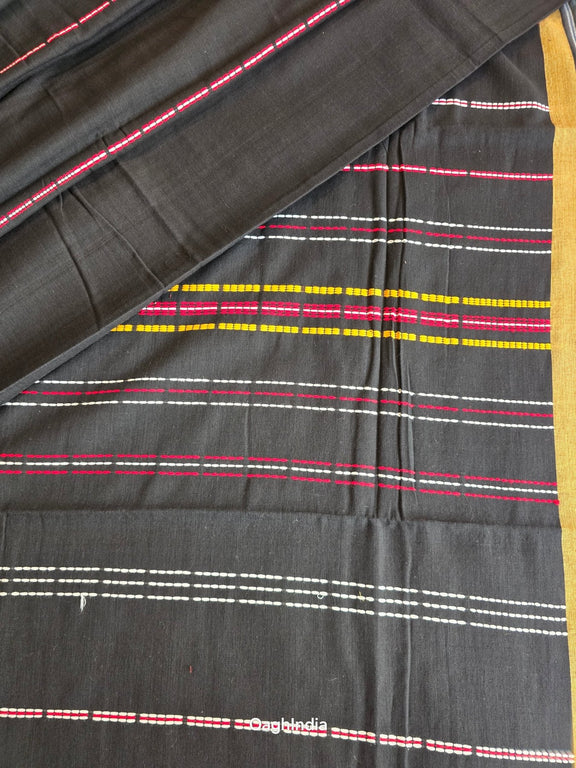 Ratri : Pure Cotton Handloom Saree - Oagh India