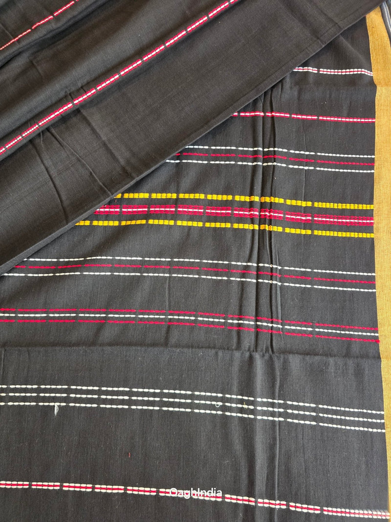 Ratri : Pure Cotton Handloom Saree - Oagh India