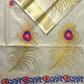 Red Feather : Traditional Onam Saree From Kerala