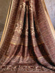 Parajika - Brown Monochrome : Authentic Kashmiri Kani Saree