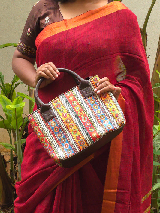 Indian Stripe : Handbag With Pouch