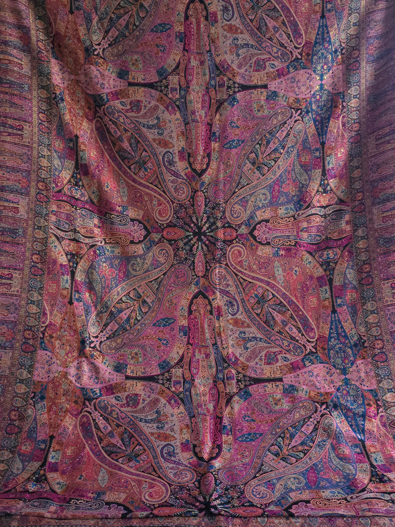 Kong Posh (New Moon): Authentic Kashmiri Saree