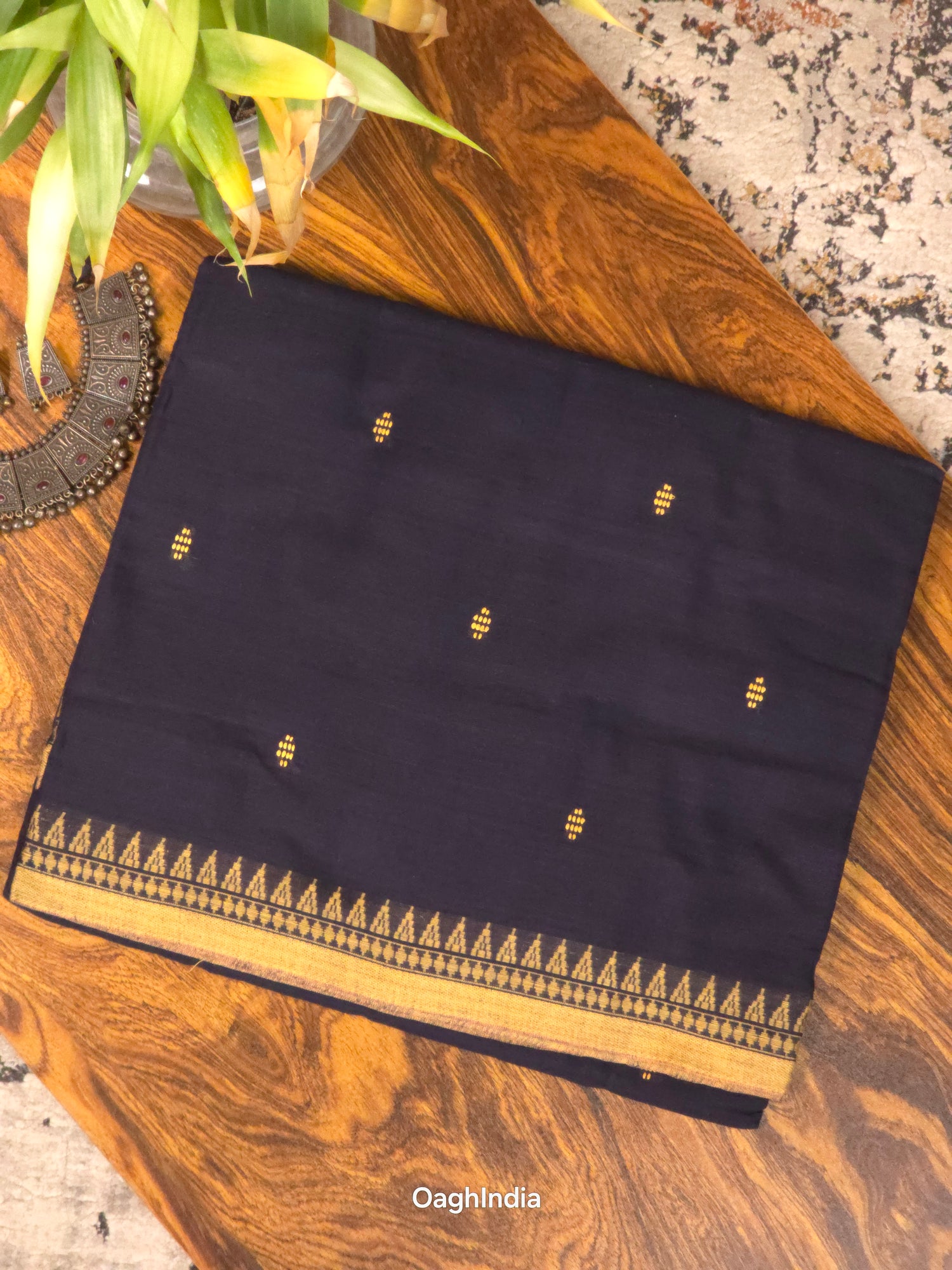 Midnight : Pure Cotton Handloom Saree