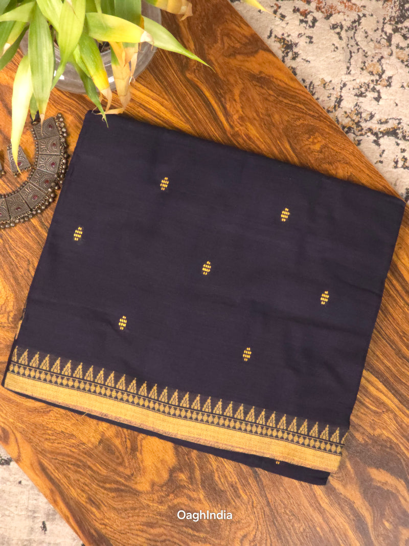 Midnight : Pure Cotton Handloom Saree