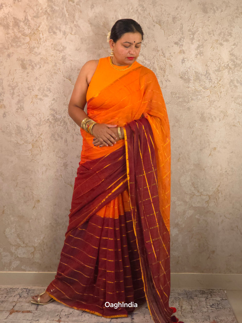 Marigold : Pure Mul Cotton Handloom
