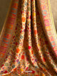 Zooni (Off-White) : Authentic Kashmiri Kani Saree
