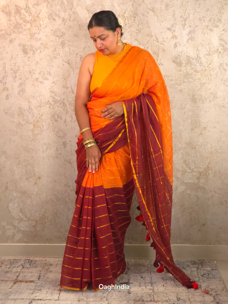 Marigold : Pure Mul Cotton Handloom