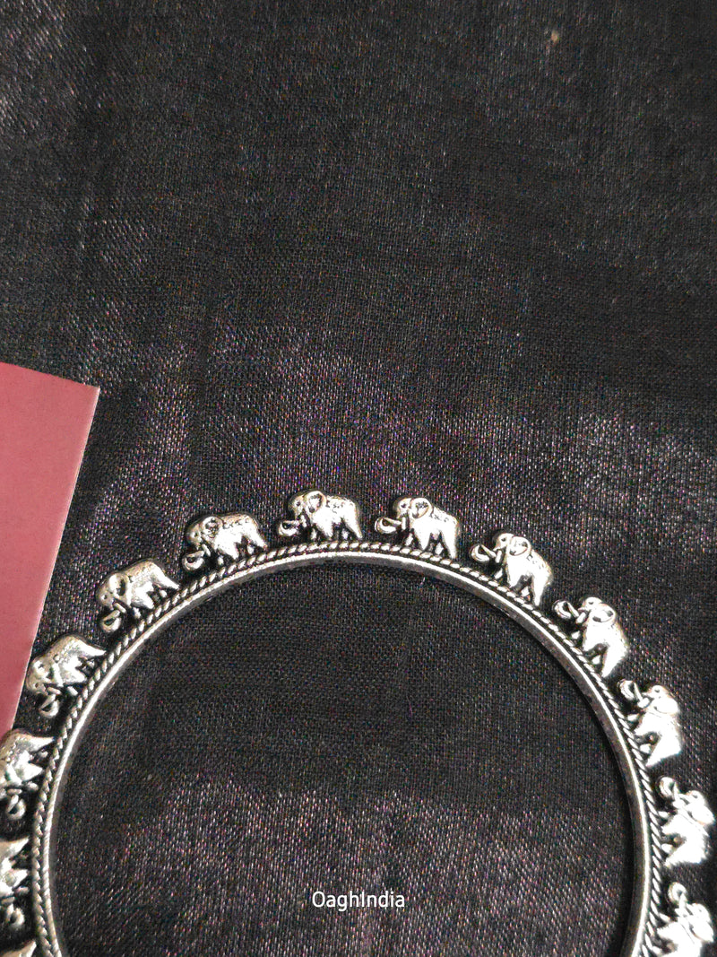 Elephant Ring - Oxidised Bangles