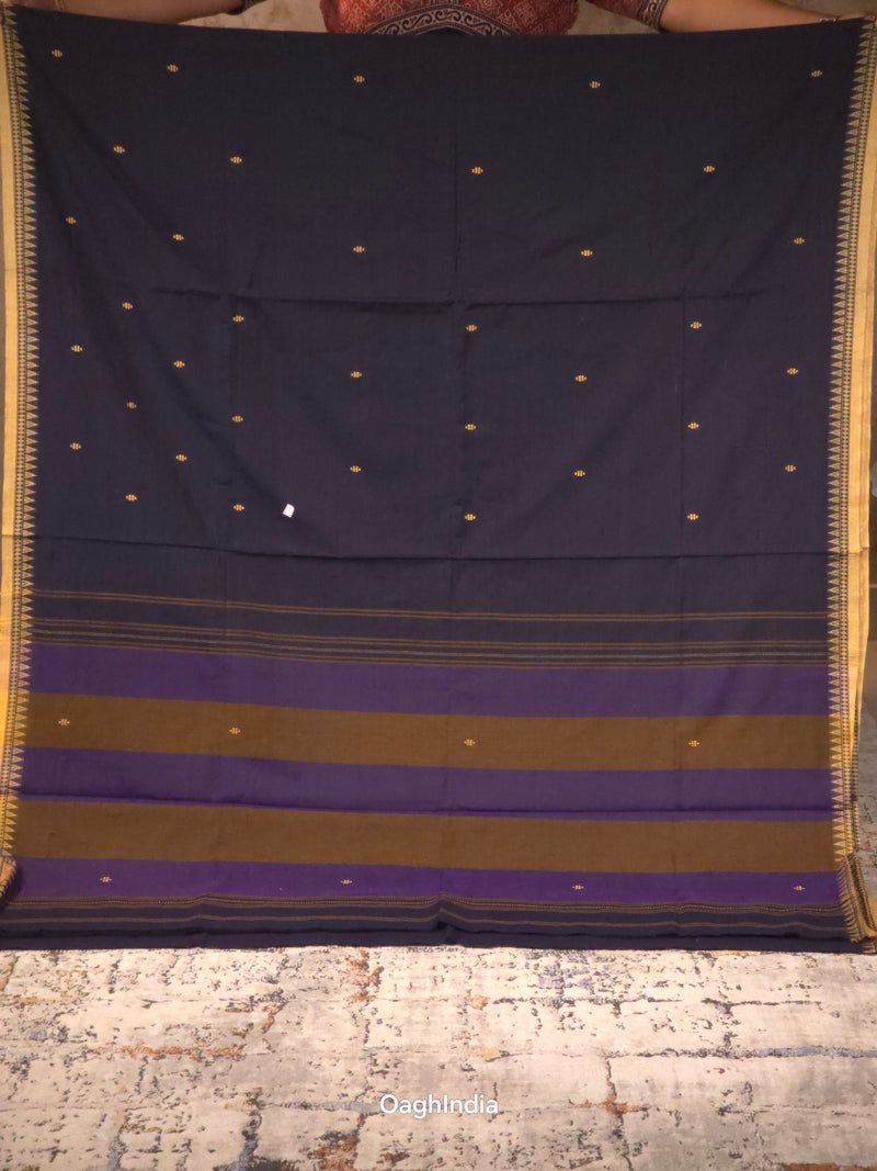 Midnight : Pure Cotton Handloom Saree