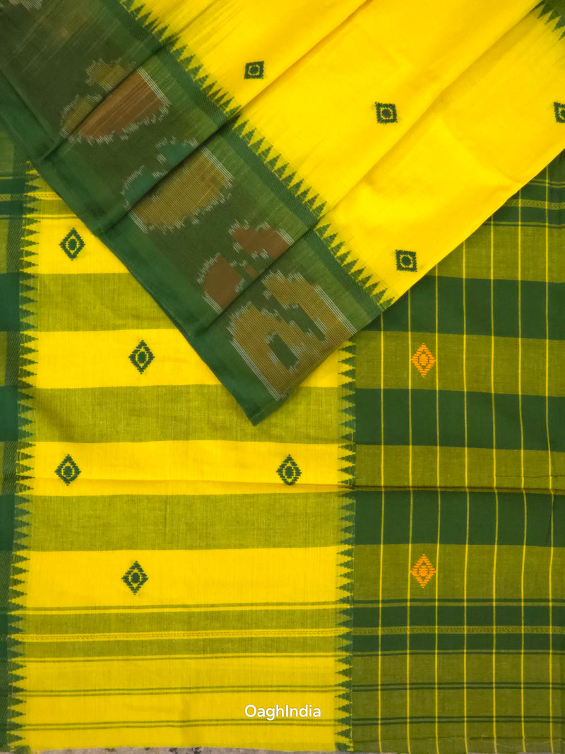 Yellow Thyme : Pure Cotton Handloom Saree