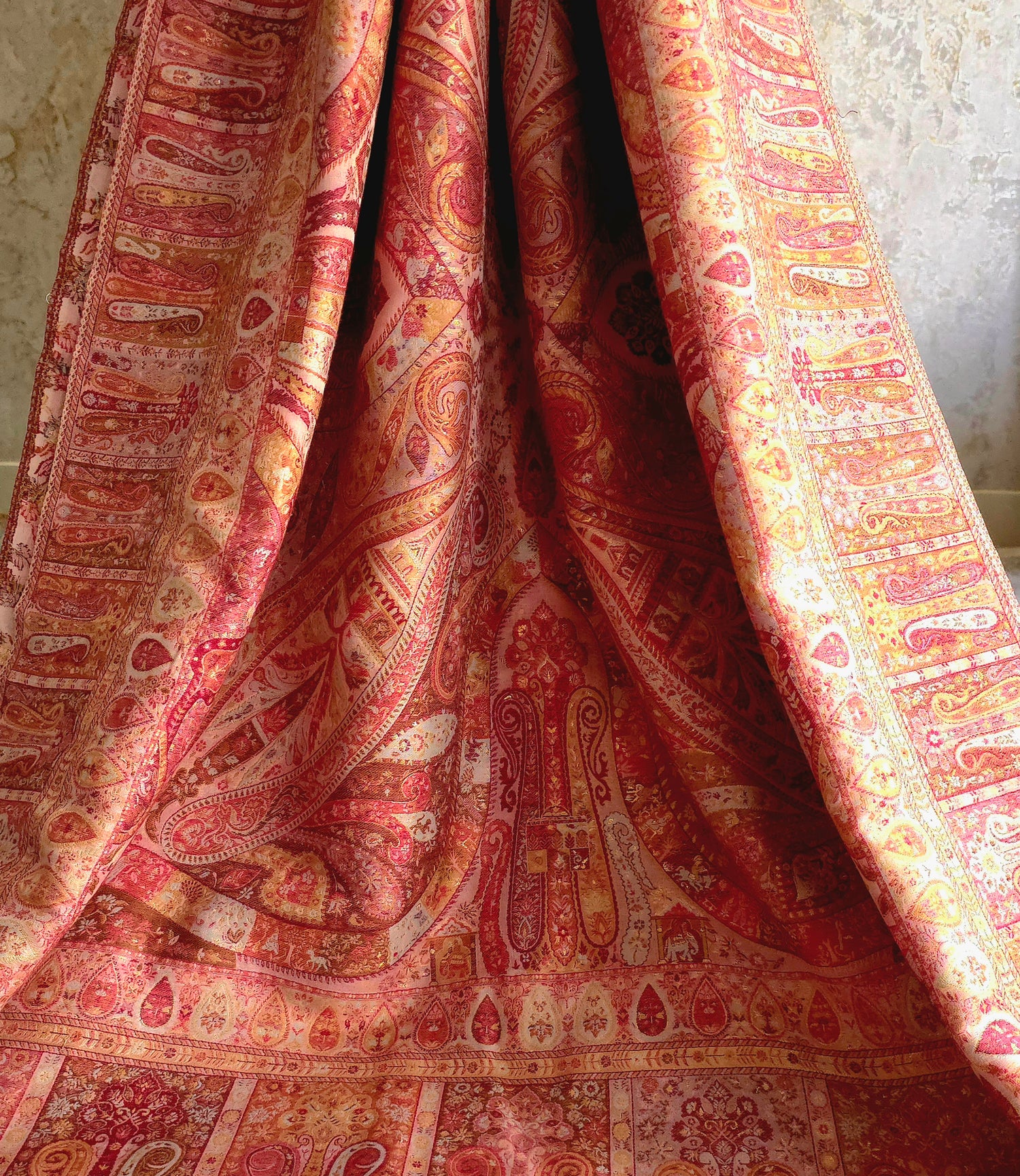 Kong Posh (Blush Pink): Authentic Kashmiri Saree