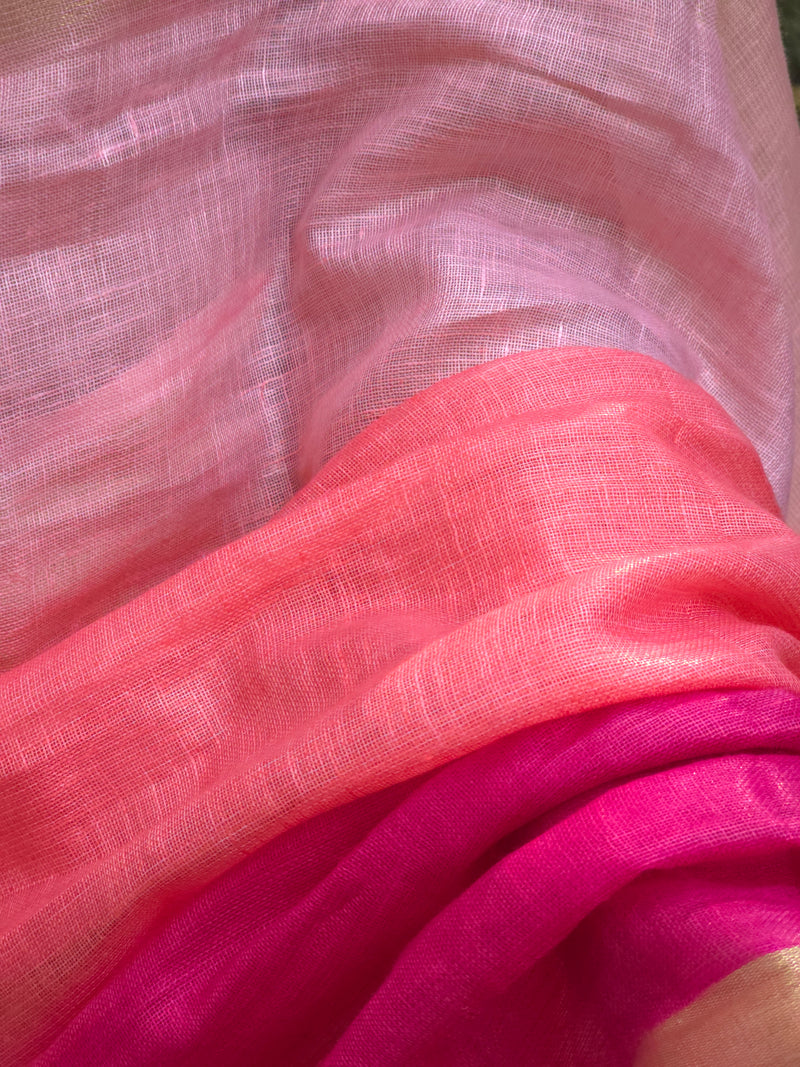 Triveni - Authentic Bhagalpur Linen Saree