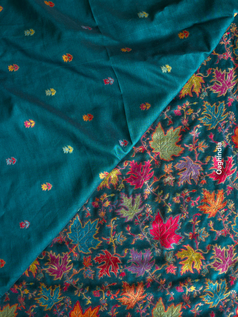 Eshal - Green : Authentic Kashmiri Kani Saree