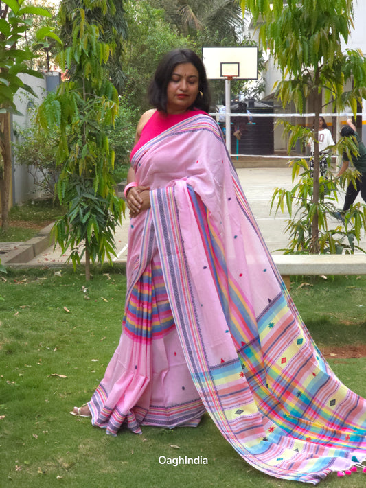 Falguni : Pure Cotton Rainbow Saree