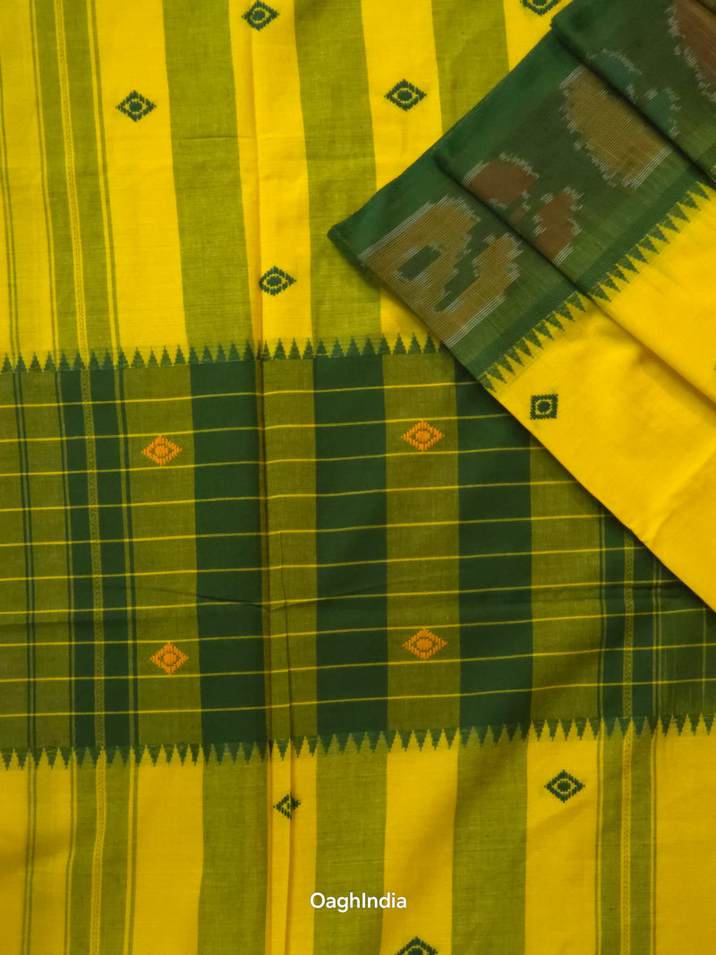Yellow Thyme : Pure Cotton Handloom Saree