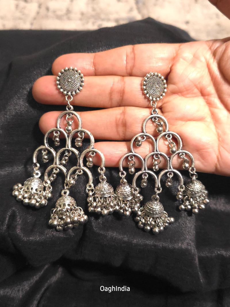 Death by Jhumka - Oxidised Earrings