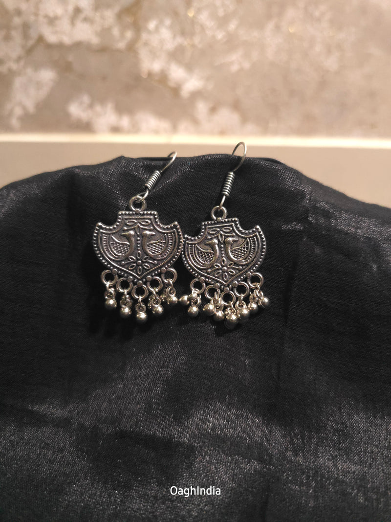 Sera - Oxidised Hook Earrings