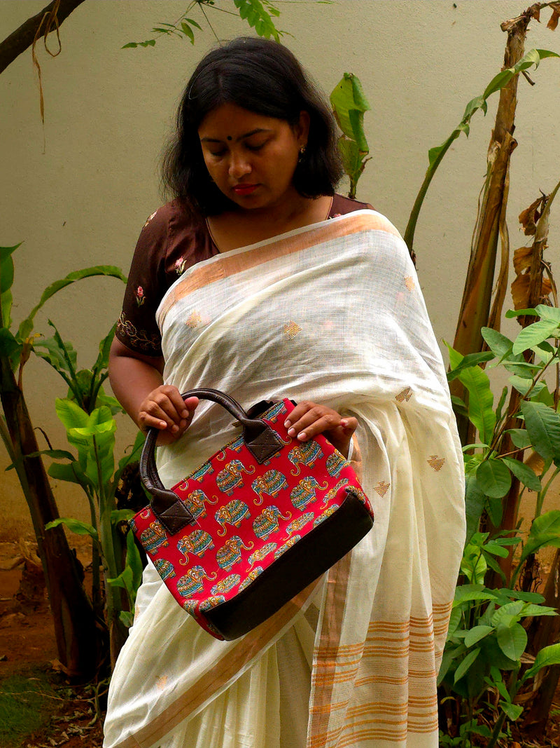 Red Elephanta : Handbag With Pouch