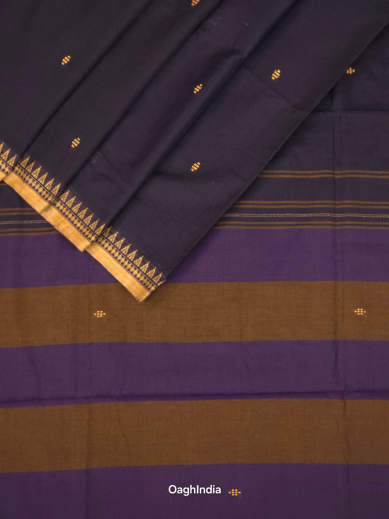 Midnight : Pure Cotton Handloom Saree