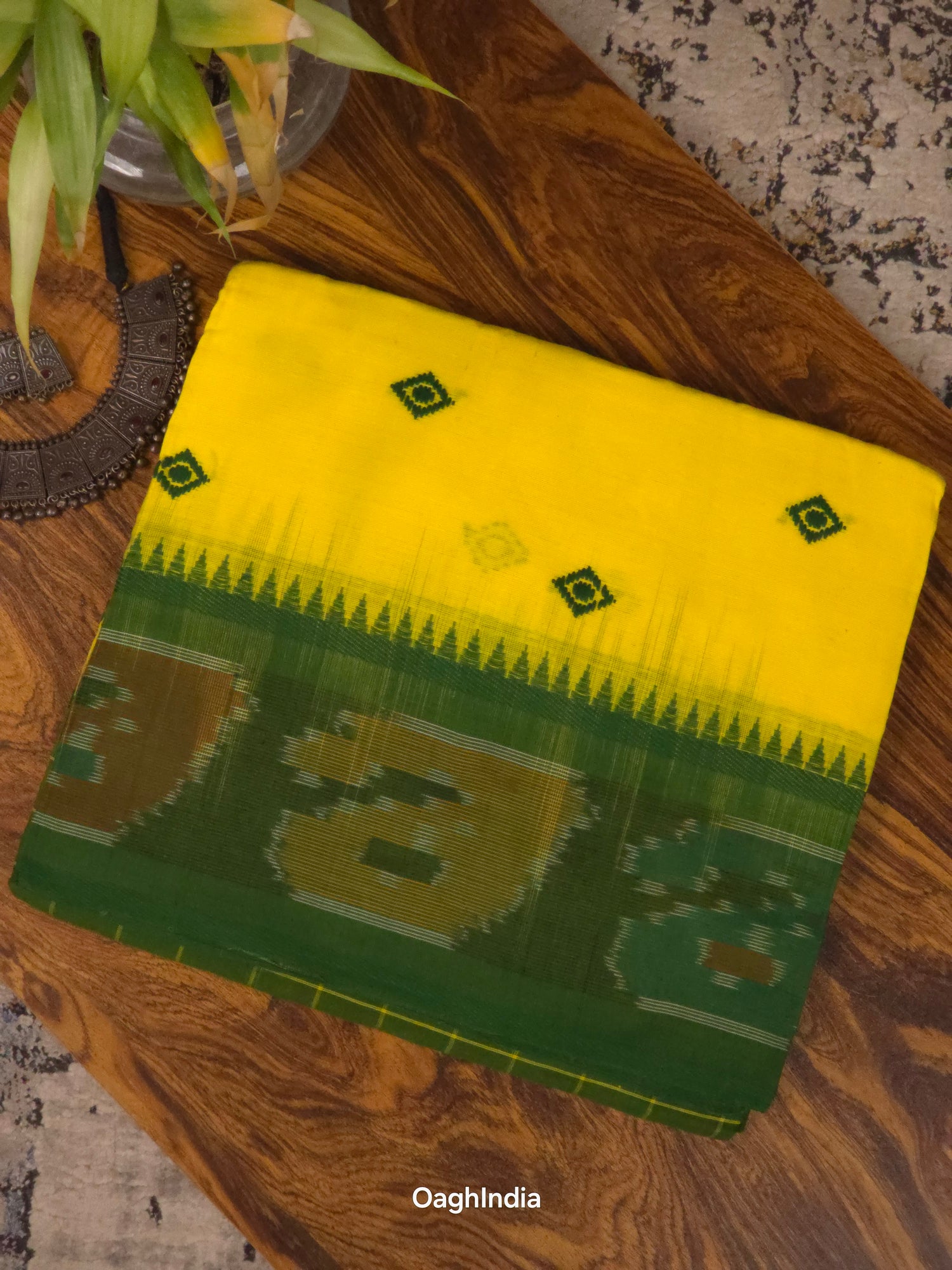 Yellow Thyme : Pure Cotton Handloom Saree